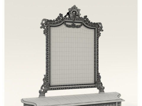 Klasik Avrupa Tarzı Konsol Tablosu 22 3D Model