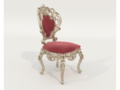 Table et chaises de salle à manger de style européen classique 65 Modèle 3D