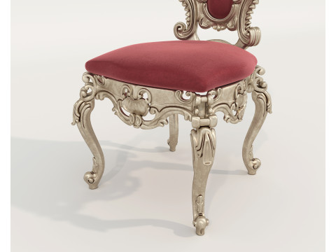 Table et chaises de salle à manger de style européen classique 65 Modèle 3D