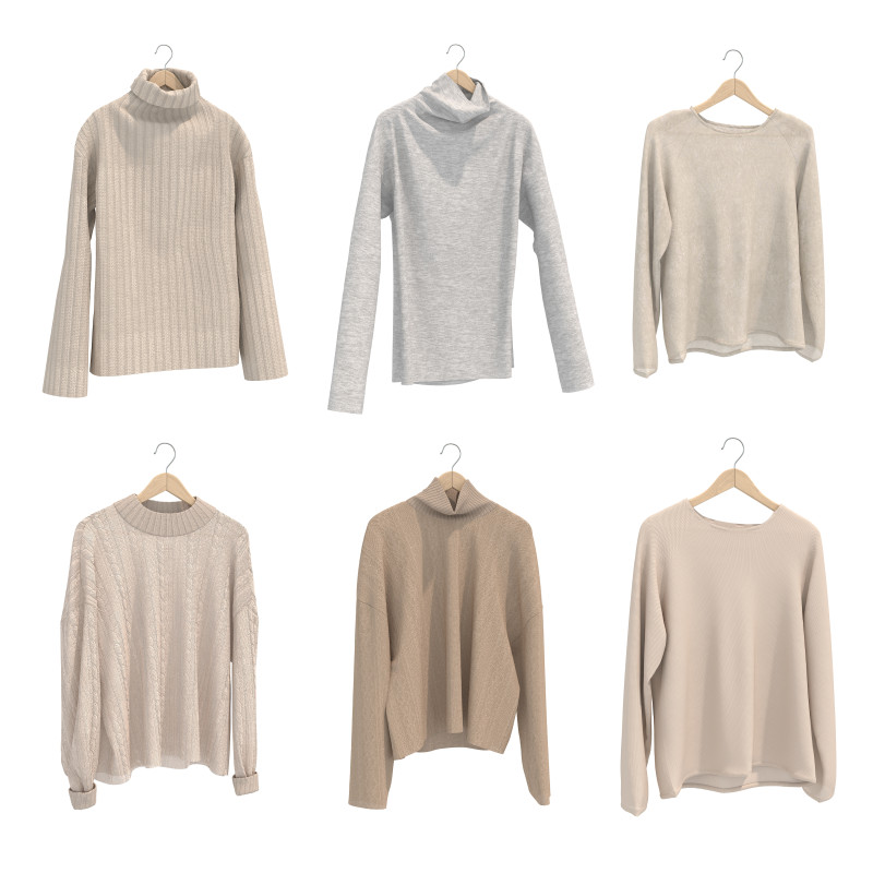 Одяг на вішалці 15 3D Модель .c4d .max .obj .3ds .fbx .stl .blend 