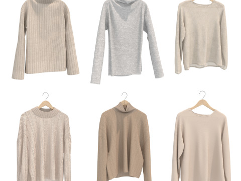 Roupas no cabide 15 Modelo 3D