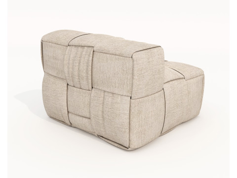 Set Meja Kopi dan Kursi Berlengan Modern 77 Model 3D