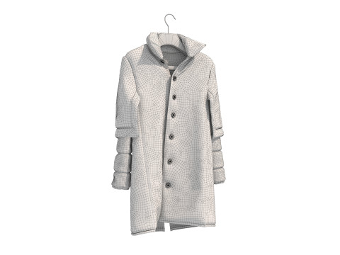 Одежда на вешалке 16 3D Модель