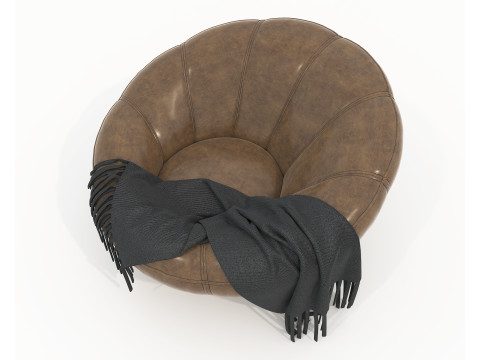 现代咖啡桌和扶手椅套装 78 3D 模型