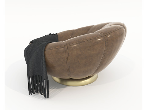 现代咖啡桌和扶手椅套装 78 3D 模型