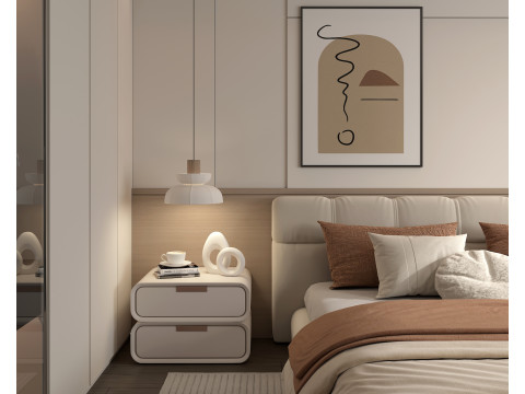 현대 침실 장면 51 3D 모델