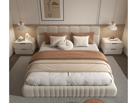 현대 침실 장면 51 3D 모델