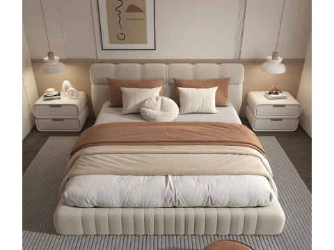 Modern Bedroom Scene 51 3D Model