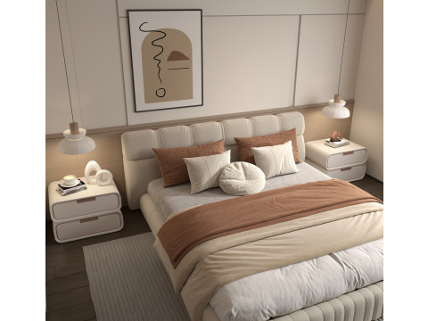 현대 침실 장면 51 3D 모델