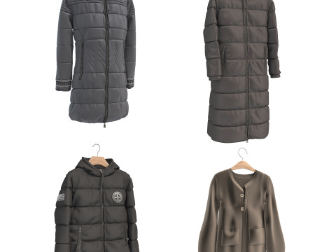 Casaco no Cabide 7 Modelo 3D