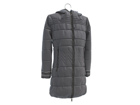 Пальто на вішалці 7 3D Модель