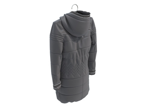 Пальто на вішалці 7 3D Модель