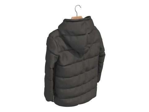 Coat on Hanger 7 3D Model