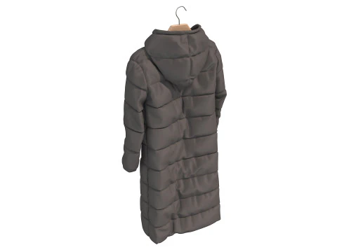 Coat on Hanger 7 3D Model