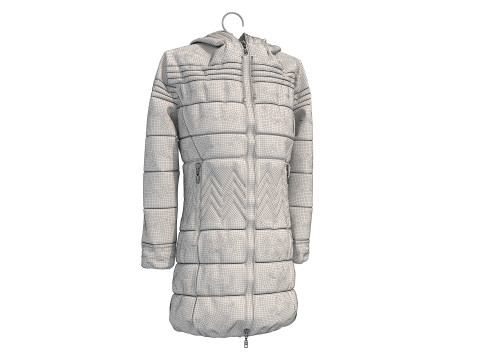 Пальто на вішалці 7 3D Модель