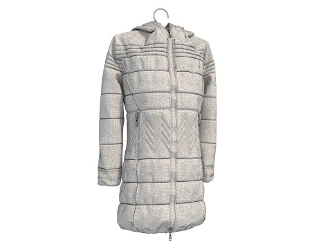 Coat on Hanger 7 3D Model