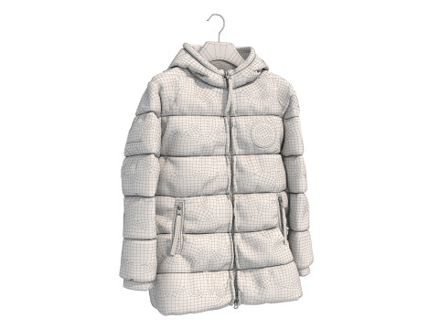 Пальто на вішалці 7 3D Модель