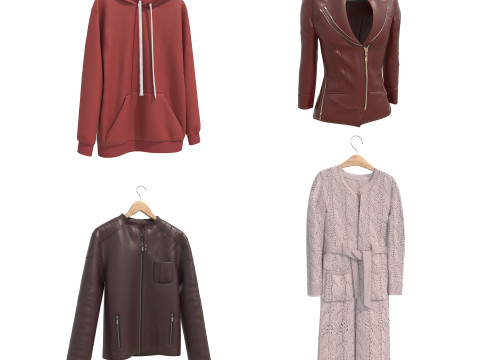 Пальто на вешалке 8 3D Модель