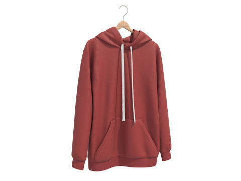 外套挂在8号衣架上 3D 模型