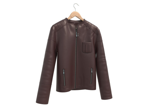 外套挂在8号衣架上 3D 模型