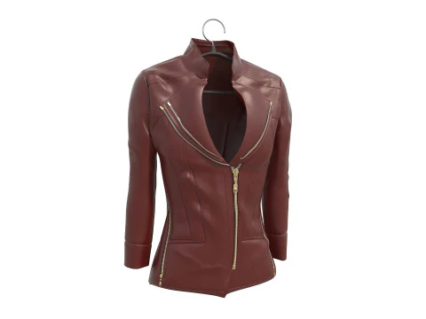 Coat on Hanger 8 3D Model