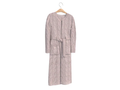 Coat on Hanger 8 3D Model