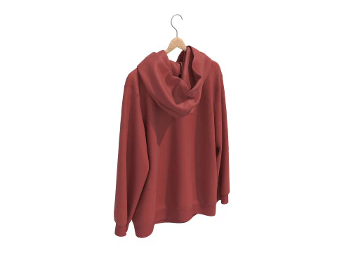 Coat on Hanger 8 3D Model