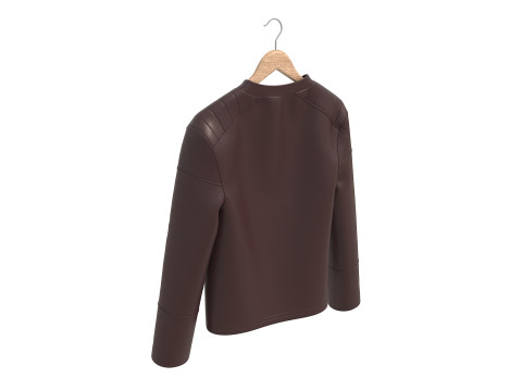 外套挂在8号衣架上 3D 模型