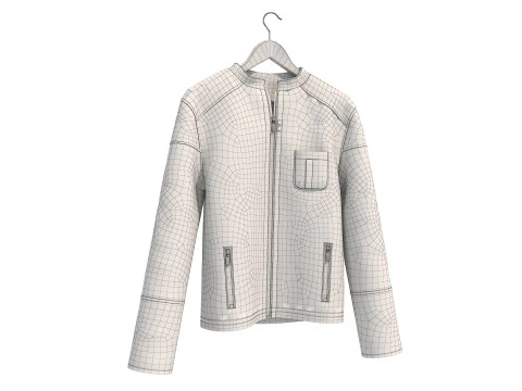 Coat on Hanger 8 3D Model