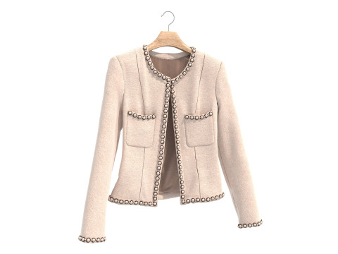 Пальто на вішалці 9 3D Модель