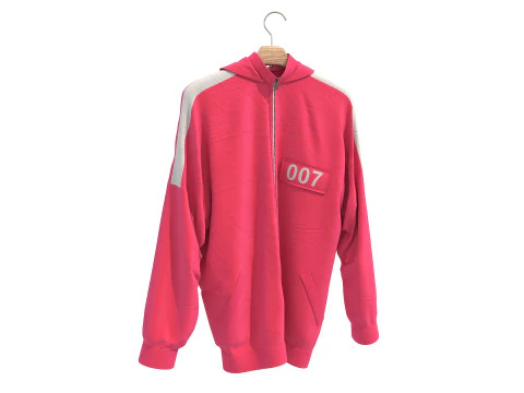 Coat on Hanger 9 3D Model