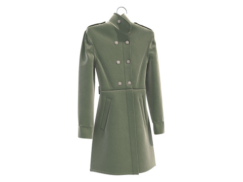 Пальто на вішалці 9 3D Модель