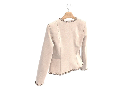 Coat on Hanger 9 3D Model
