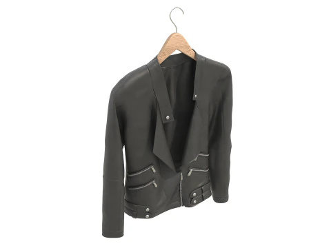 Coat on Hanger 9 3D Model