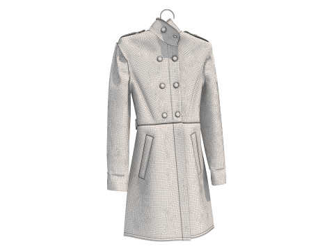 Пальто на вішалці 9 3D Модель