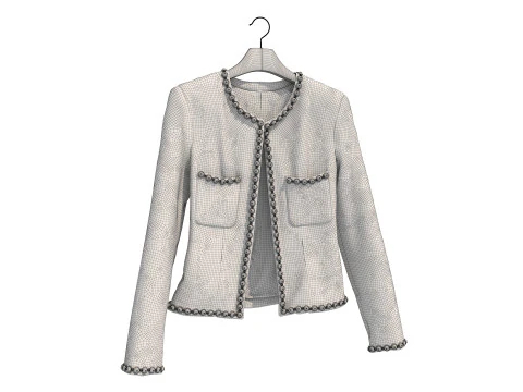 Coat on Hanger 9 3D Model