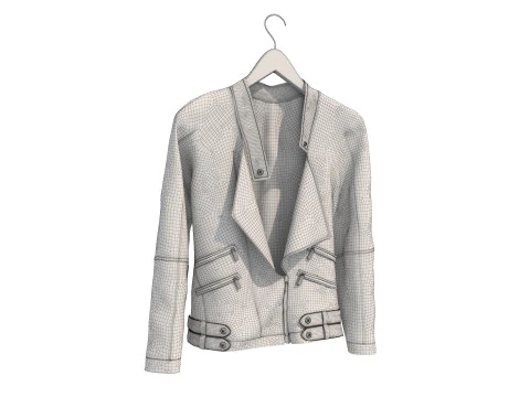 Coat on Hanger 9 3D Model