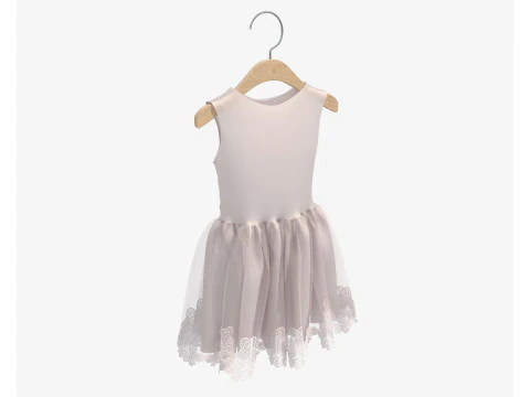 Children Clothing on Hanger 5 3D Model