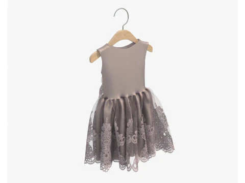 Children Clothing on Hanger 5 3D Model