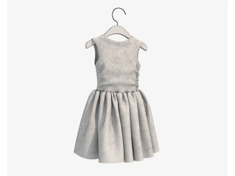 Children Clothing on Hanger 5 3D Model