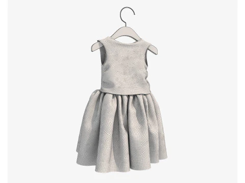 Children Clothing on Hanger 5 3D Model