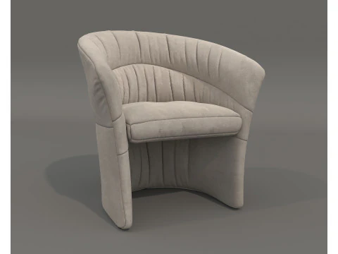 Set tavolino e poltrona moderni 80 Modello 3D