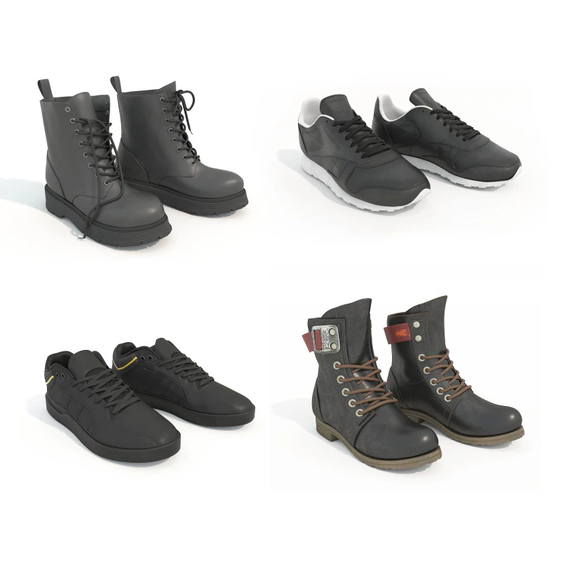 シューズコレクション25 3Dモデル .c4d .max .obj .3ds .fbx .stl .blend