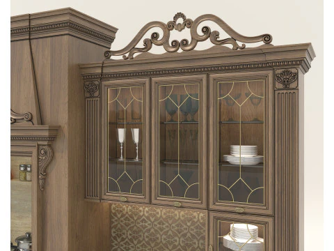 Classic European Style Kitchen Cabinet 27 3D Model