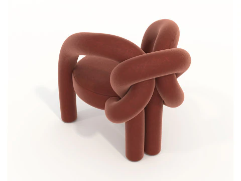 Set tavolino e poltrona moderni 81 Modello 3D