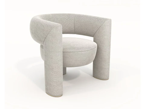 Set tavolino e poltrona moderni 82 Modello 3D