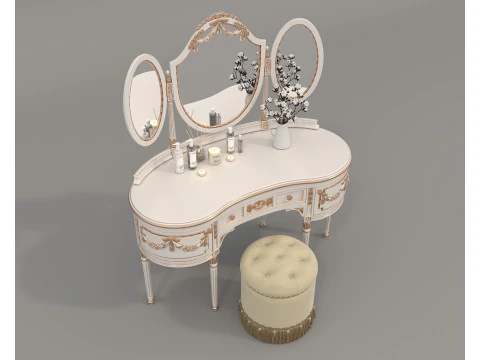 Toeletta classica in stile europeo 33 Modello 3D