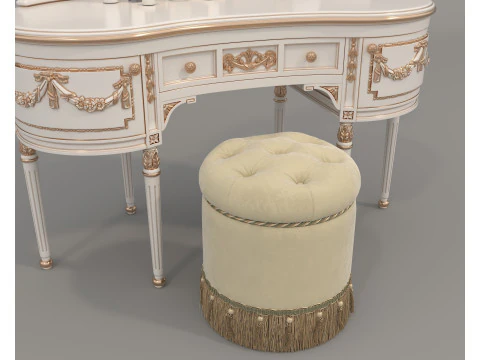 Toeletta classica in stile europeo 33 Modello 3D