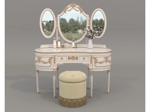 Toeletta classica in stile europeo 33 Modello 3D