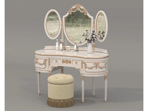 Toeletta classica in stile europeo 33 Modello 3D